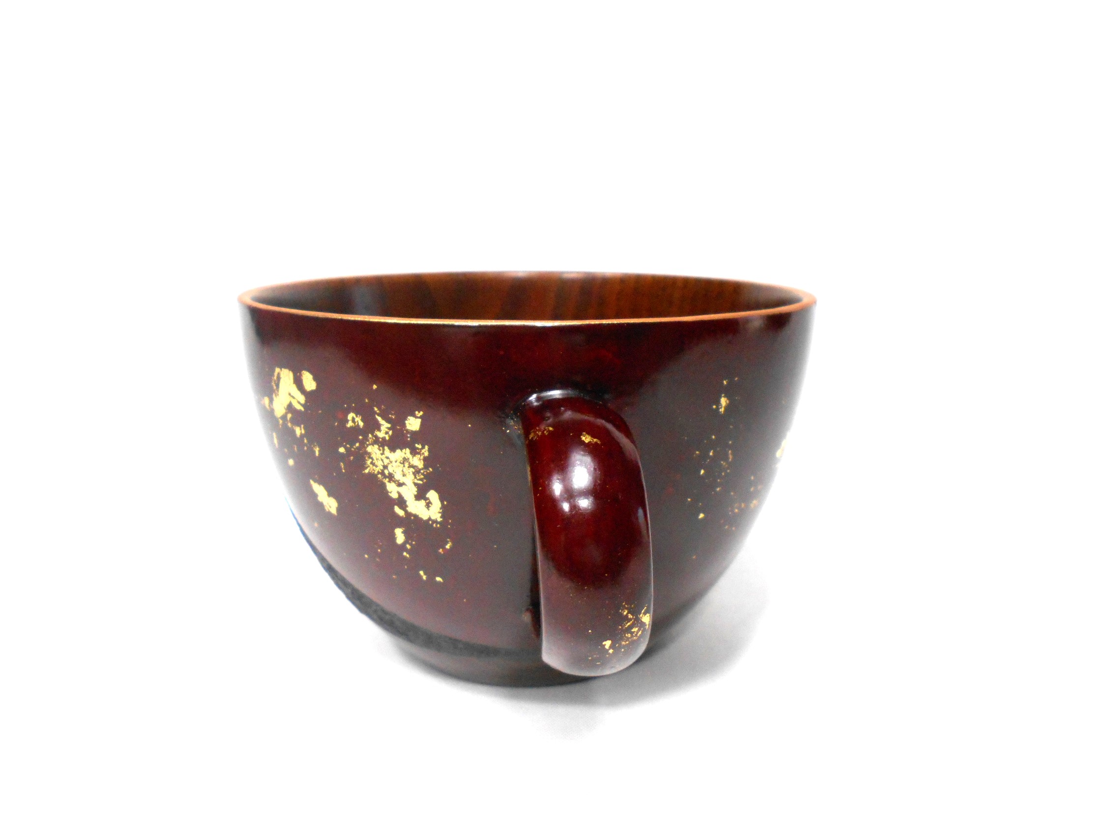 後藤塗象谷塗　金箔スープカップ